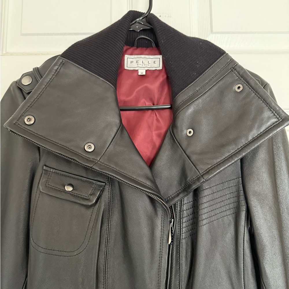 Pelle Studios Genuine Leather Moto/Bomber Jacket